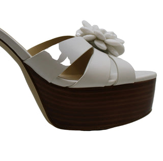 Michael Kors Women's Dalia Platform Sea Coral Sandals Gray Size 11