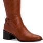 Style & Co Women's Vannie Faux Leather Tall Riding Whiskey Smooth Boots Brown Size 5.5 M