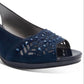 Karen Scott Women's Brooke Faux Suede Slingback Pumps Blue Size 6 M