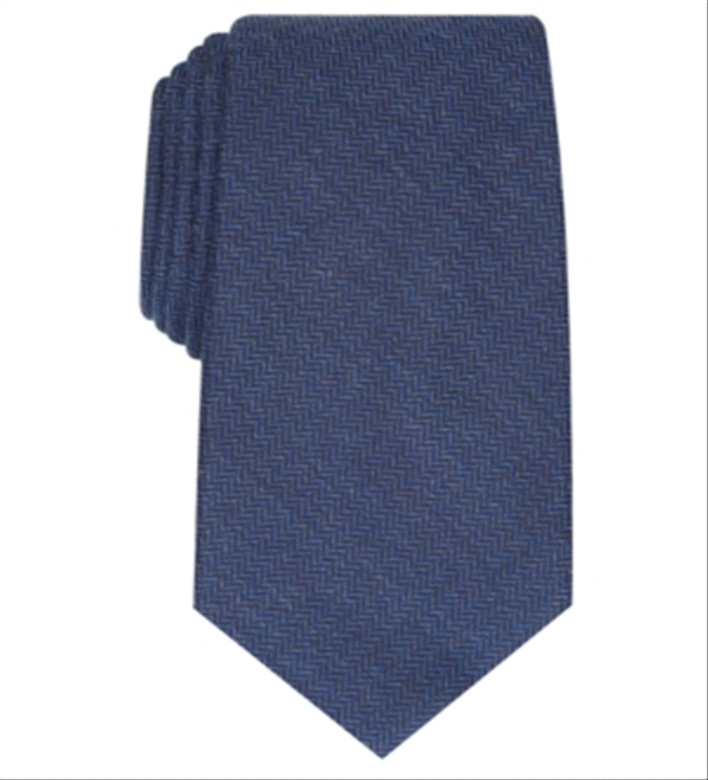 Tasso Elba Men's Barletta Silk Blend Business Neck Tie Blue Size Regular