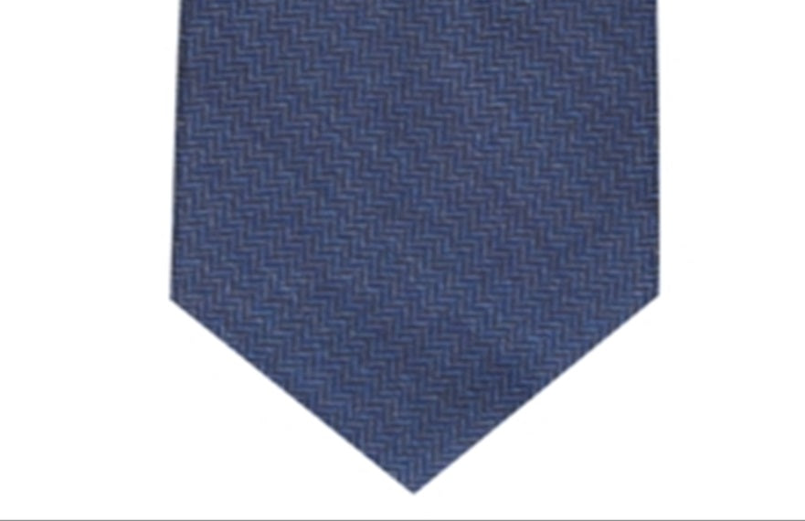 Tasso Elba Men's Barletta Silk Blend Business Neck Tie Blue Size Regular