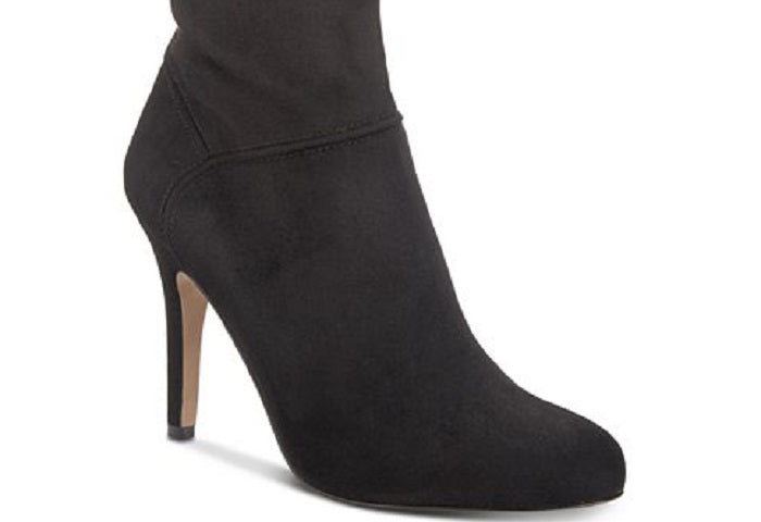 INC International Concepts Women's Taisa Almond Toe Knee Shoes Black Size 9 M
