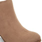 Style & Co Women's Masrinaa Faux Leather Double Zip Booties Brown Size 5 M