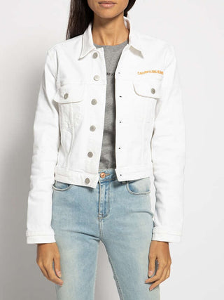 Calvin Klein Women's Denim Jacket White Size M
