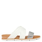 Nine West Women's Desiree Slide Sandals White Multi Size 6M