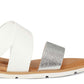 Nine West Women's Desiree Slide Sandals White Multi Size 6M