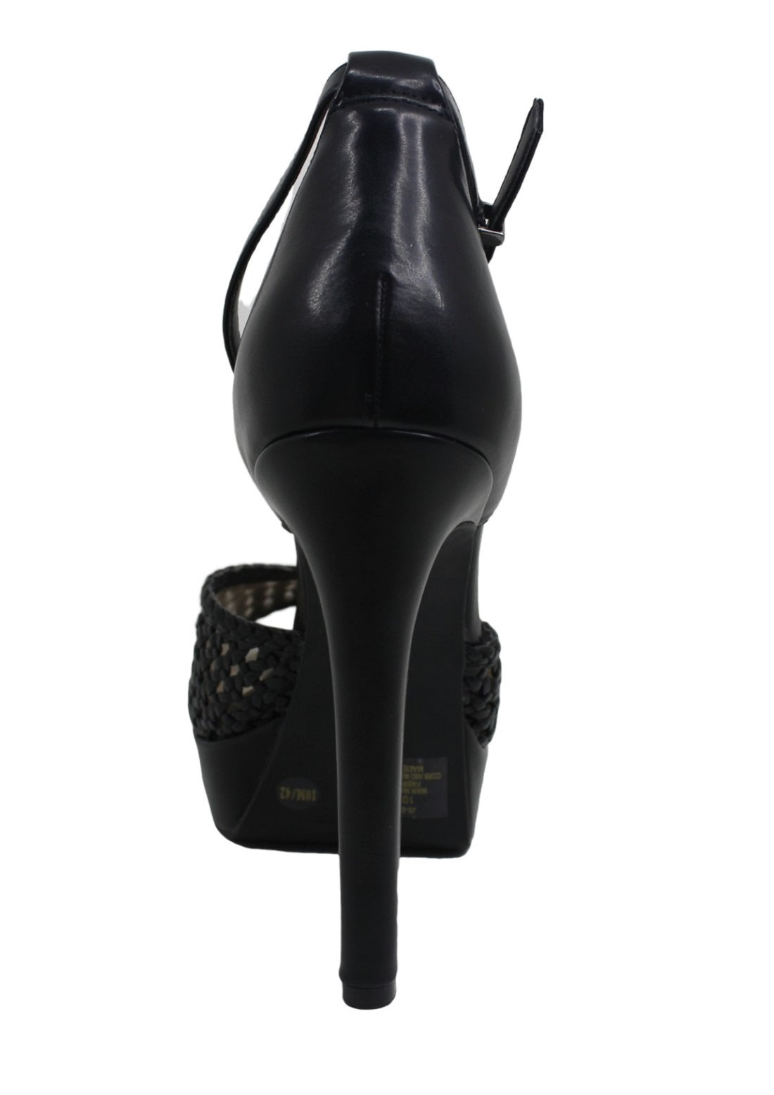 Jessica Simpson Womens Beeya Fabric Peep Toe Special Occasion Ankle Strap San... Black Size 10 M