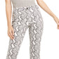 INC International Concepts Women's Essential Snake Print Skinny Jean Gray Size 6