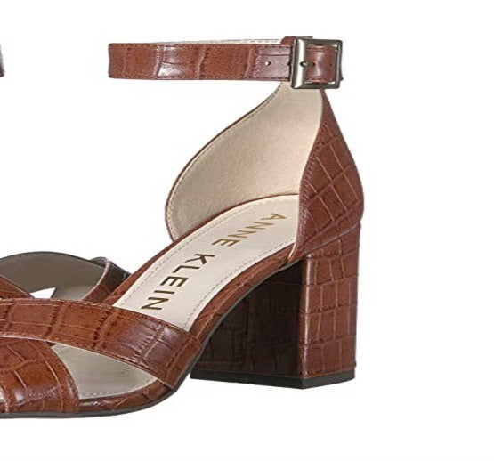 Anne Klein Women's Mardelle Sandals Brown Size 10 M