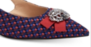 Charter Club Women's Lollee Pointed Toe Formal Slingback Blue Size 7.5