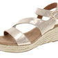 Style & Co Women's Xenaa Metallic Platforms Espadrilles Shoes Yellow Size 8.5 M