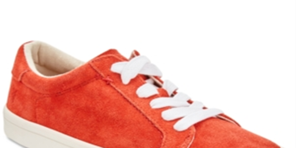 FRYE Kerry Low Lace-up Fashion Sneakers Red Size 7.5