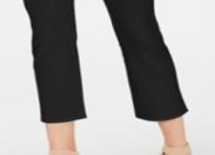 INC International Concepts Women's Cropped Skinny Pants Black Size Petite