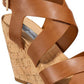 INC International Concepts Womens Landorp Open Toe Casual Tan Brown Size 10 M