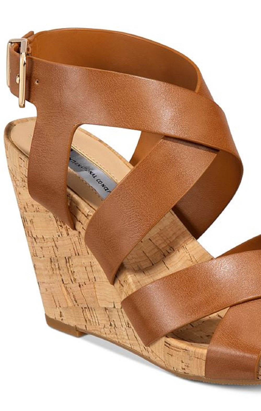 INC International Concepts Womens Landorp Open Toe Casual Tan Brown Size 10 M