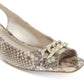 Karen Scott Womens Amberr Snakeskin Open Toe Formal Ankle Snake Brown Size 5.5 M