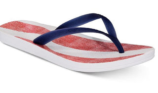 Reef Women's Thong Flag Flip Flops Blue Size 7