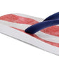 Reef Women's Thong Flag Flip Flops Blue Size 7