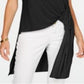 Alfani Women's High Low Tunic Top Black Size PP