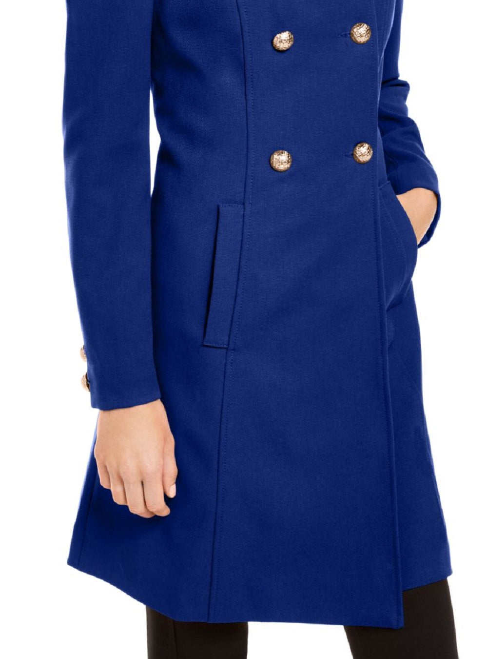 INC International Concepts Women's Double Breasted Coat Blue Size XX-Large