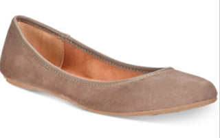 American Rag Women's Cellia Faux Suede Casual Ballet Flats Shoes Brown Size 8 M