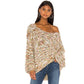 Free People Women's Highland Space Knit Jumper Brown Size Medium