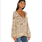 Free People Women's Highland Space Knit Jumper Brown Size Medium