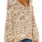 Free People Women's Highland Space Knit Jumper Brown Size Medium