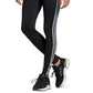 Adidas Women's Design 2 Move 3 Stripe High Rise Leggings Green Size Small
