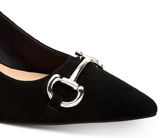 INC International Concepts Women's Carynn Pointed Toe Kitten Heels Black Size 9.5 M