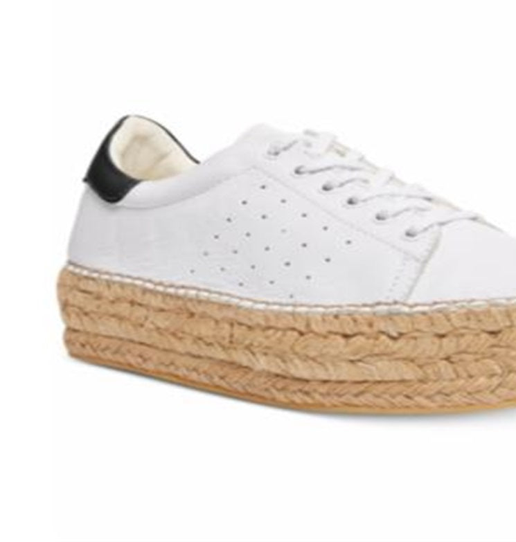 Steve Madden Women's Lace up Fashion Sneakers White Size 5.5 M