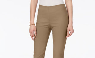 Charter Club Women's Tummy Control Skinny Pants Brown Size 8