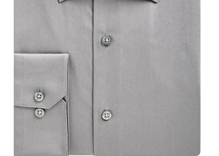 Alfani Men's Big & Tall Regular Fit  Dress Shirt Gray Size 20X35