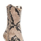 Steve Madden Women's Tina Fabric Pointed Toe Ankle Fashion Boots Beige Snake Size 9 M