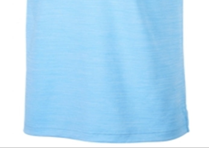 Attack Life By Greg Norman Men's 5 Iron Space Dye Performance Golf Polo Shirt Blue Size Small