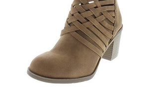 American Rag Women's Almond Toe Ankle Fashion Boots Brown Size 5.5 M