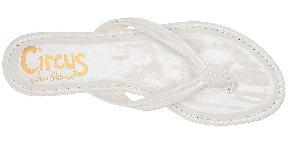 Circus By Sam Edelman Women's Cassiana Flat Sandals White Size 10M