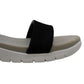 Ideology Women's Paxxton Fabric Open Toe Casual Slingback Sandals Black Size 9.5M