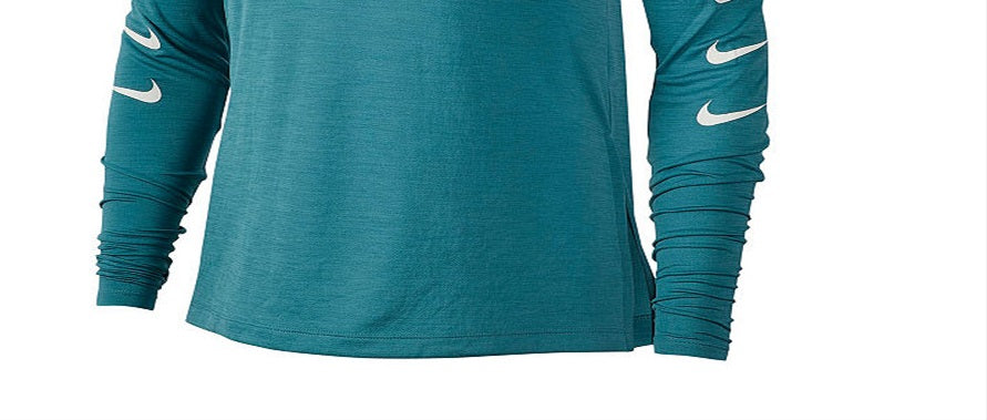 Nike Women's Swoosh Half Zip Running Top Green Size Large