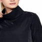 Under Armour Women's Synthetic Fleece Mock Mirage Sweatshirt Black Size X-Small