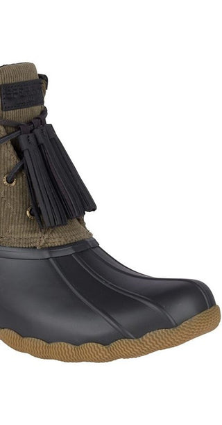 Sperry Women's Sider Saltwater Tassel Duck Boot Wine Size 9 M