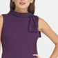DKNY Women's Tie Neck Sheath Dress Purple Size 14
