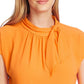 Vince Camuto Women's Solid Pullover Blouse Orange Size Large