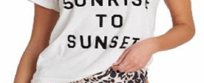 Billabong Junior's Cotton from Sunrise to Sunset T-Shirt White Size Medium