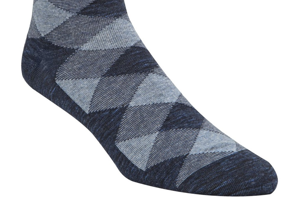 Cole Haan Men's Twist Plaid Socks Blue Size 7-12