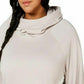 Calvin Klein Women's Performance Cowl Neck Hoodie Pullover Purple Size Medium
