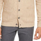 Tasso Elba Men's Cashmere Cable Knit Cardigan Sweater Brown Size Medium