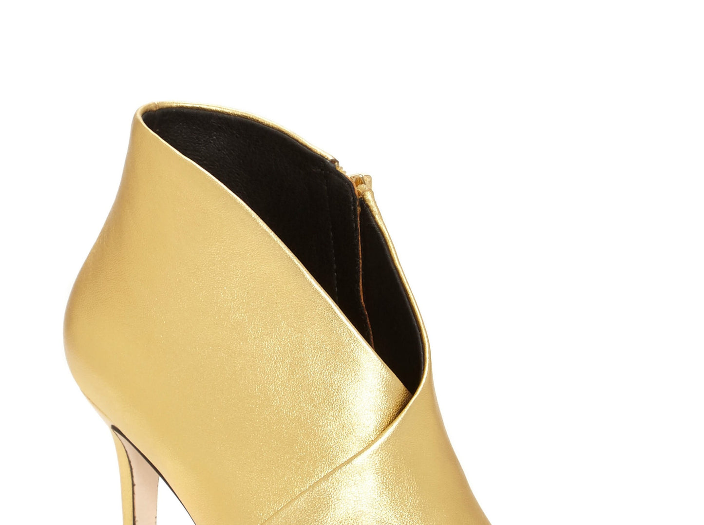 Jessica Simpson Women's Collection Karat Gold Layra Leather Bootie Yellow Size 6.5 M