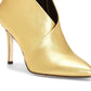 Jessica Simpson Women's Collection Karat Gold Layra Leather Bootie Yellow Size 6.5 M