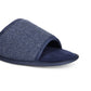 Gold Toe Men's Memory Foam Open toe Comfort Slippers Blue Size Medium